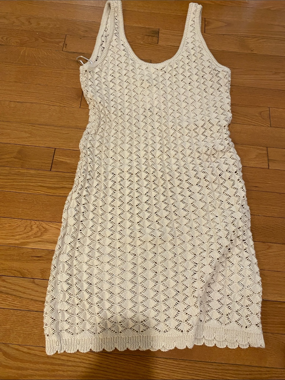H&M Cream Crochet Mini Dress